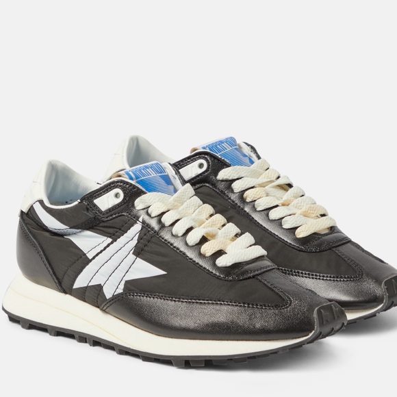Golden Goose Black and White Marathon M77 Sneakers - Picture 5 of 6